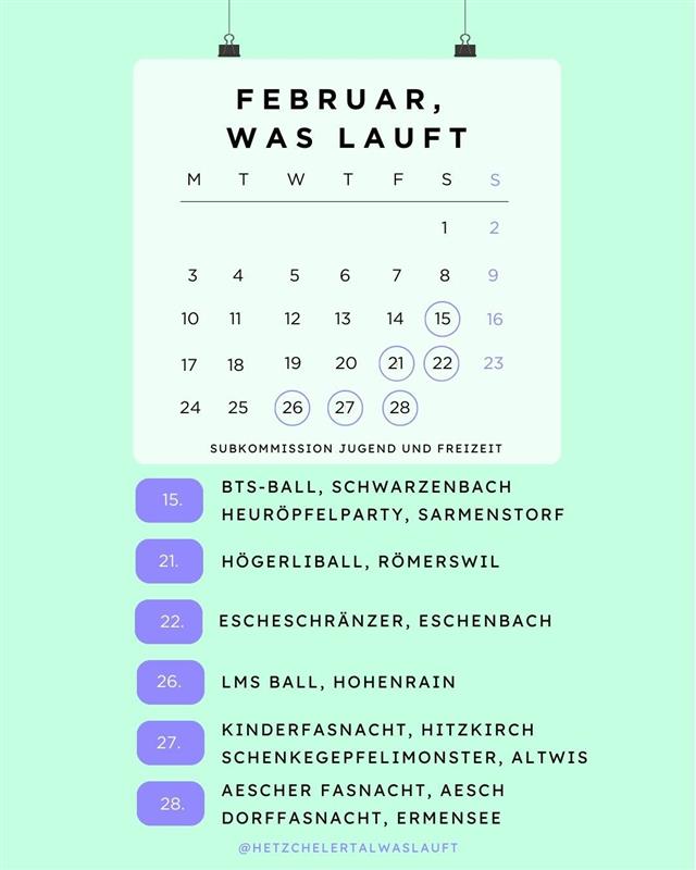 Hetzchelerthal – Was lauft?